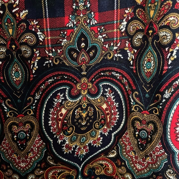 Vintage Red Tartan Blouse - Picture 2 of 3